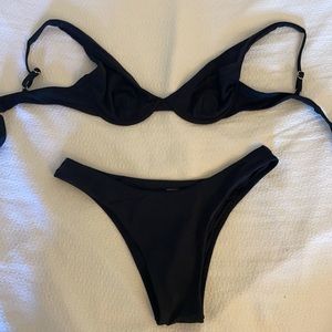Monday swimwear black bikini